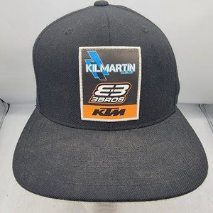 Kilmartin Racing KTM 3 Bros Black Snapback Hat Motocross Motorcycles Casual